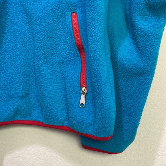 THE NORTH FACE Blue Purple 1/2 zip pullover Large Fleece Block Color USA Y2K - Picture 2 of 11